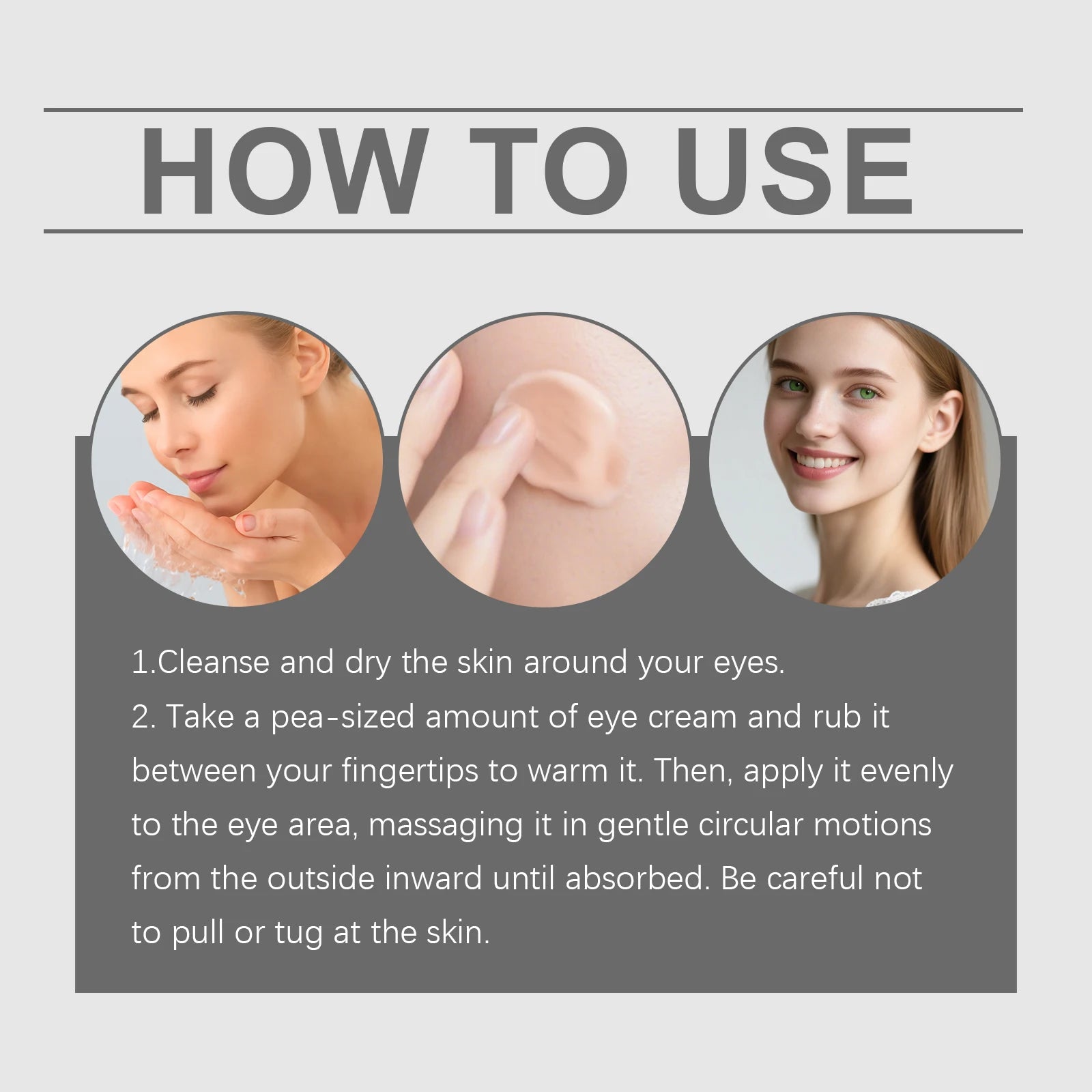 Calcium Dark Spot Eye Cream Collagen Boosting Firming Anti-Aging Fade Dark Circles under Daily Skin Care Wrinkle Smoothing Cream