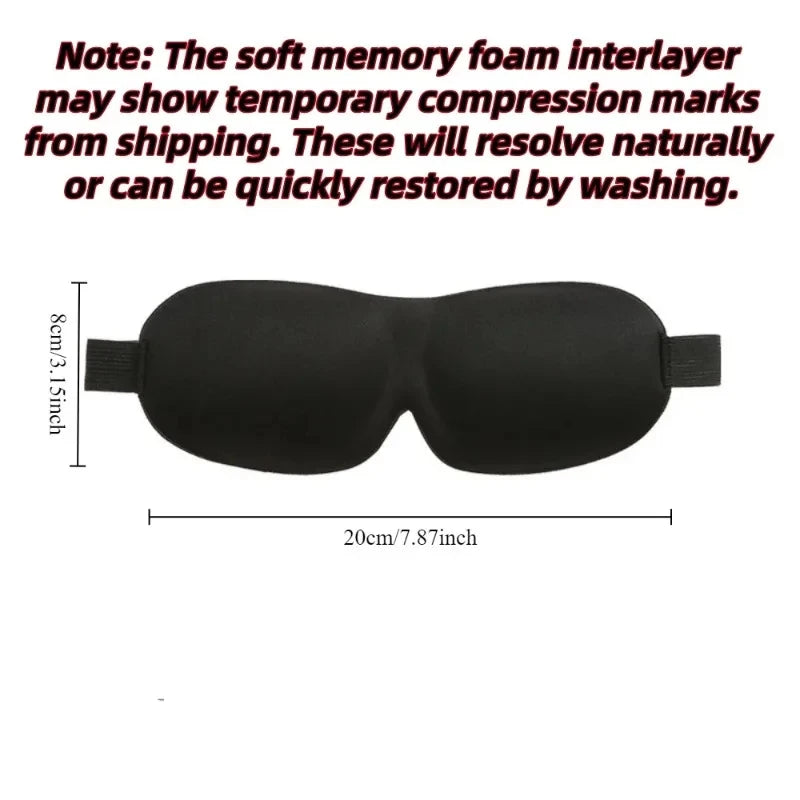 3D Sleep Mask Blindfold Sleeping Aid Soft Memory Foam Eye Mask for Sleeping Travel Blockout Light Slaapmasker Eye Cover